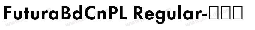 FuturaBdCnPL Regular字体转换 FuturaBdCnPL Regular字体转换